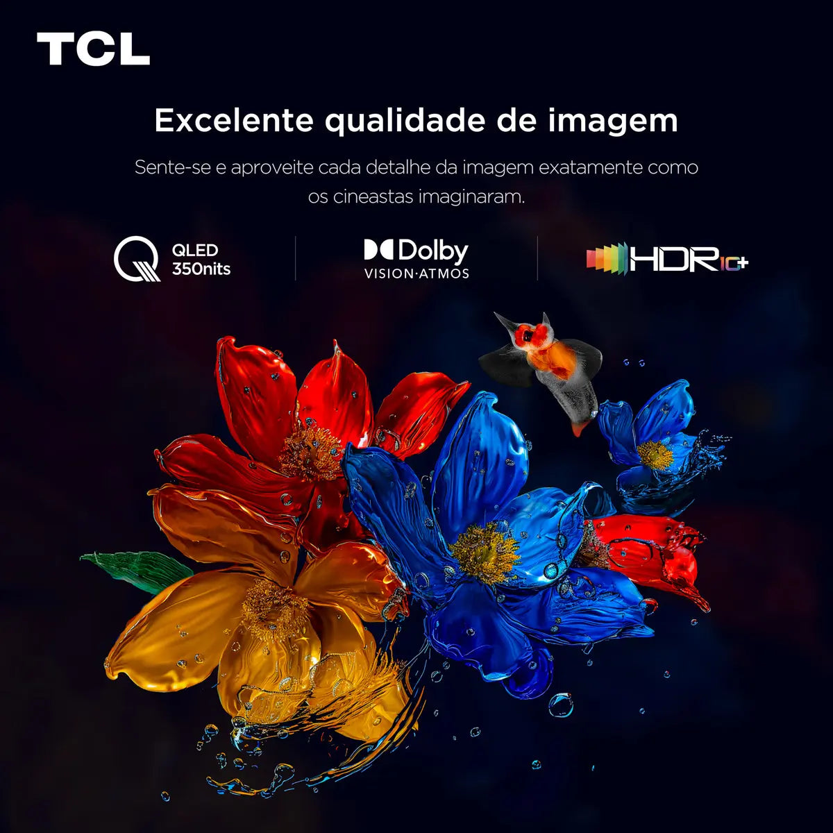 Smart TV TCL 50 Polegadas QLED 4K P7K WiFi Bluetooth Google TV HDR10+ Dolby Atmos Dolby Vision 50P7K - Image 6