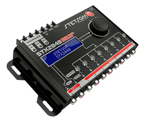 Imagem 8 de 8 de Processador de Áudio Stetsom STX2848 Digital com Equalizador e Crossover Para Carro