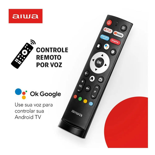 Imagem 6 de 9 de Smart TV AIWA 32” Android HD Borda Ultrafina HDR10 Dolby Áudio AWS-TV-32-BL-02-A