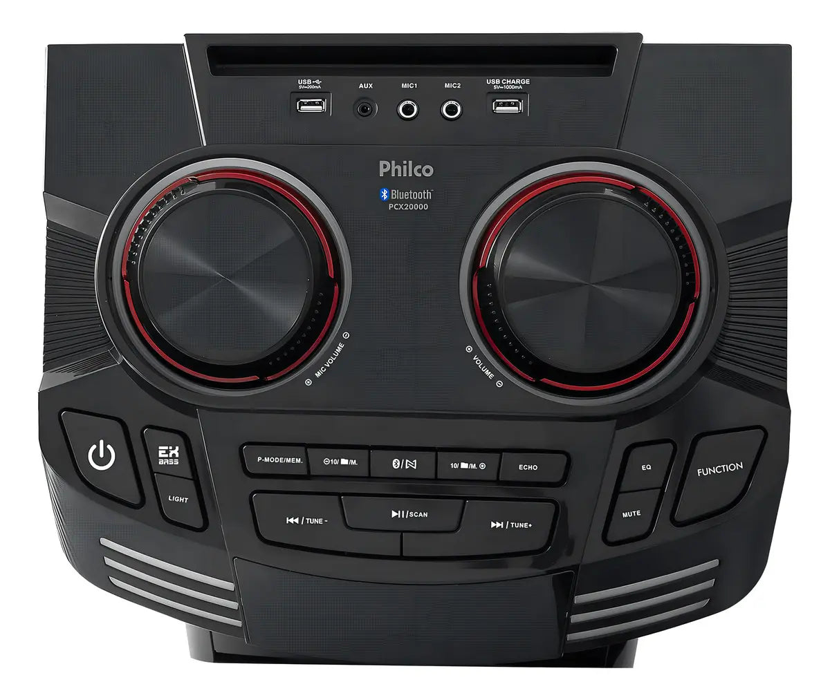 Caixa de Som Alto-falante Philco PCX20000 Bluetooth LED 1800W RMS Cor Preta - Image 4
