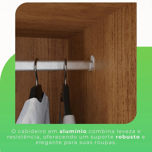 Imagem 5 de 6 de Guarda-roupa Casal 6 Portas 2 Gavetas França Cinemomo/Off-White