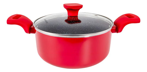 Imagem 7 de 10 de Conjunto Panelas Indução Cerâmico Pratic Cook Red 10 Pç Mimo