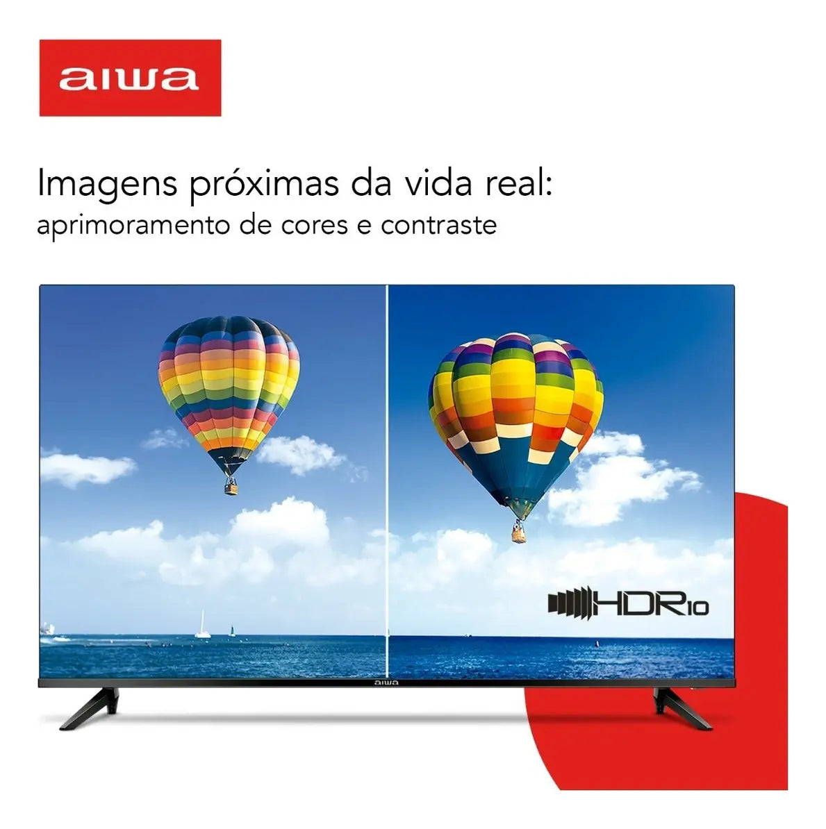 Smart TV AIWA 32” Android HD Borda Ultrafina HDR10 Dolby Áudio AWS-TV-32-BL-02-A - Image 2