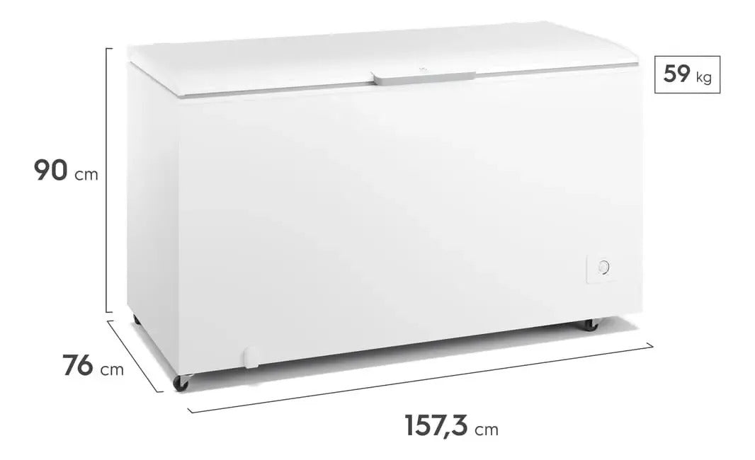 Freezer Horizontal Electrolux 513l Inverter Uma Porta Hi550 Cor Branco - Image 2