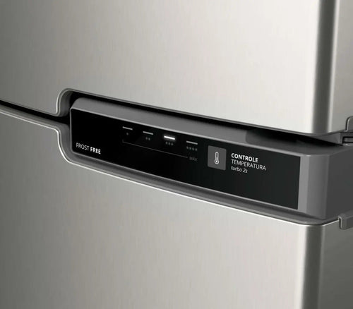 Imagem 3 de 9 de Geladeira Brastemp Frost Free Duplex BRM44HK 375 Litros Com Comparti Cor Inox