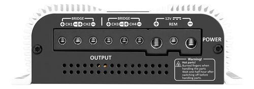 Imagem 5 de 9 de Modulo Taramps Ts800x4 2 Ohms 800W Potencia Rms Amplificador Som Automotivo Entrada Rca E Fio Crossover LPF FULL HPF Subwoofer Kit Duas Vias Drivers T800 4 Canais Carro Camionete Conexao Bridge Branco