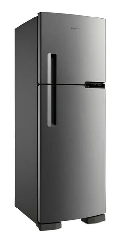 Imagem 1 de 9 de Geladeira Brastemp Frost Free Duplex BRM44HK 375 Litros Com Comparti Cor Inox